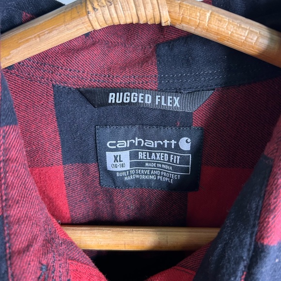 Carhartt Womens Rugged Flex Relaxed Fit Flannel Plaid Tunic - Picture 6 of 7